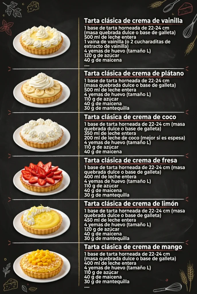 6 Cremas y Postres faciles que alegran cualquier mesa