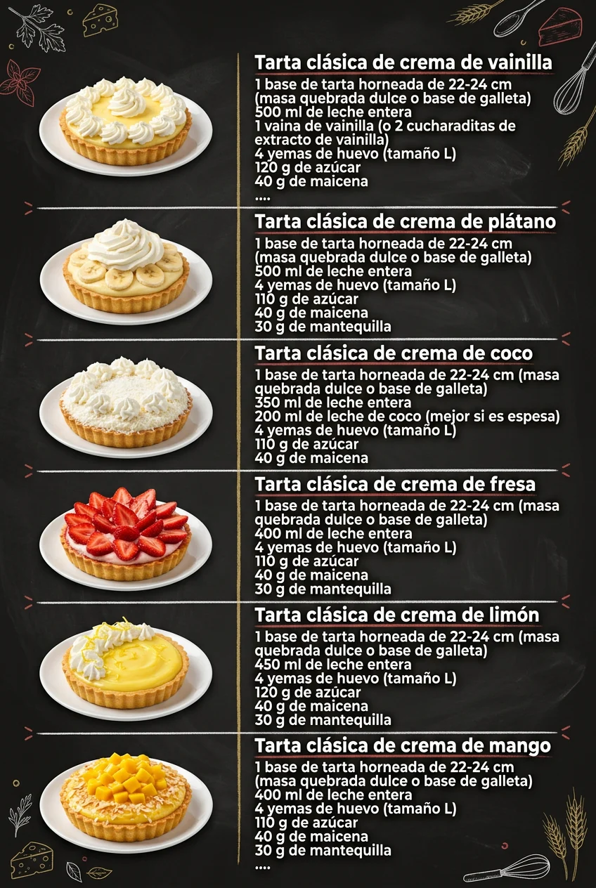 6 Cremas y Postres faciles que alegran cualquier mesa