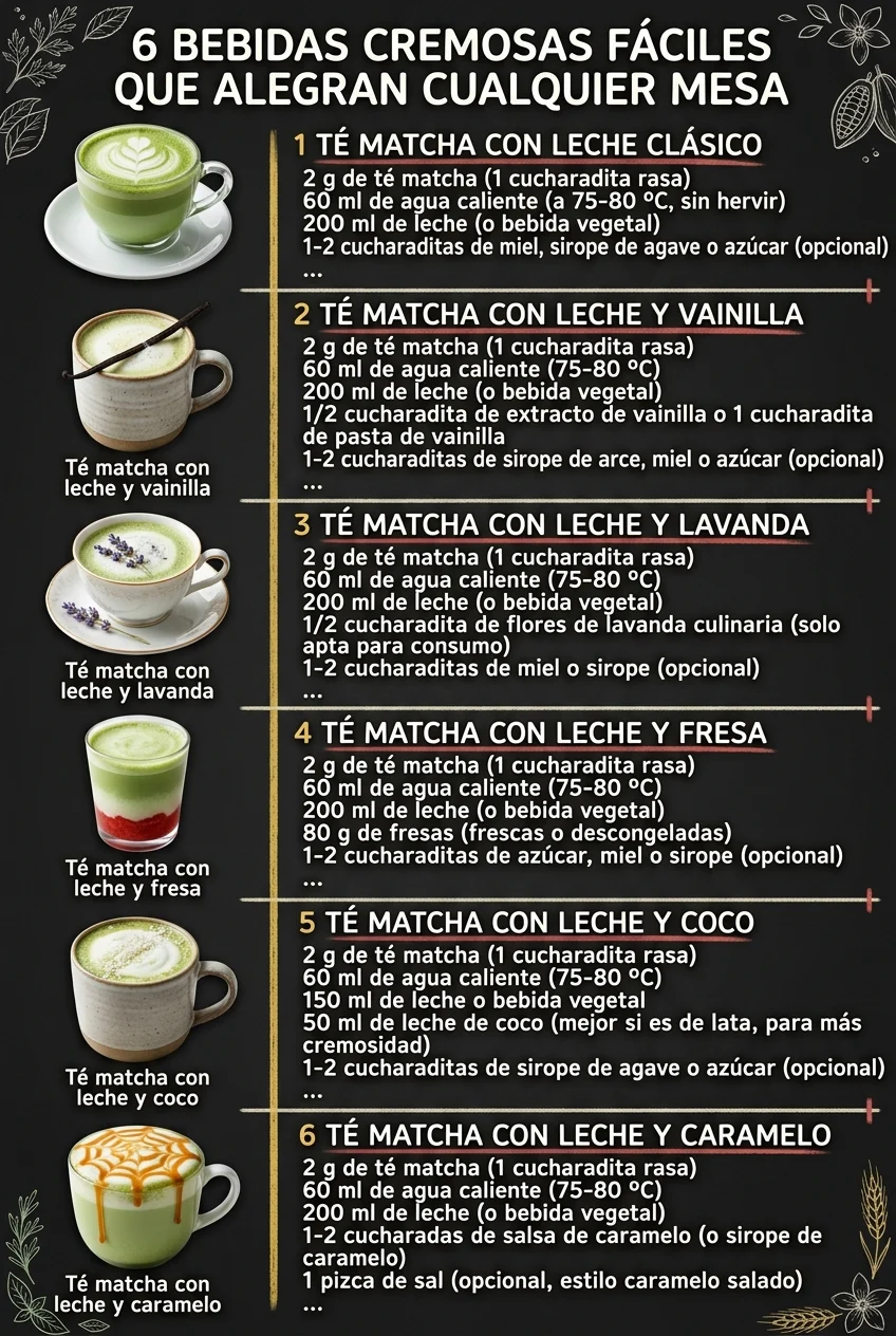 6 Cremas y Postres faciles que alegran cualquier mesa