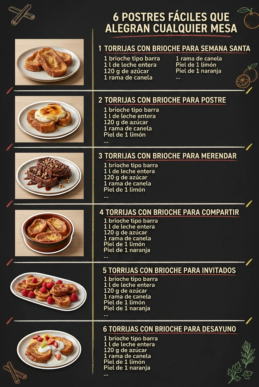 6 Cremas y Postres faciles que alegran cualquier mesa