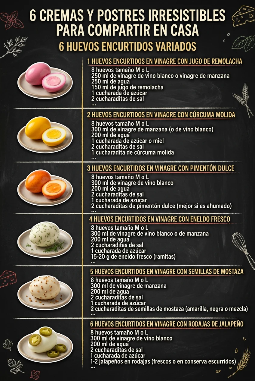 6 Cremas y Postres irresistibles para compartir en casa
