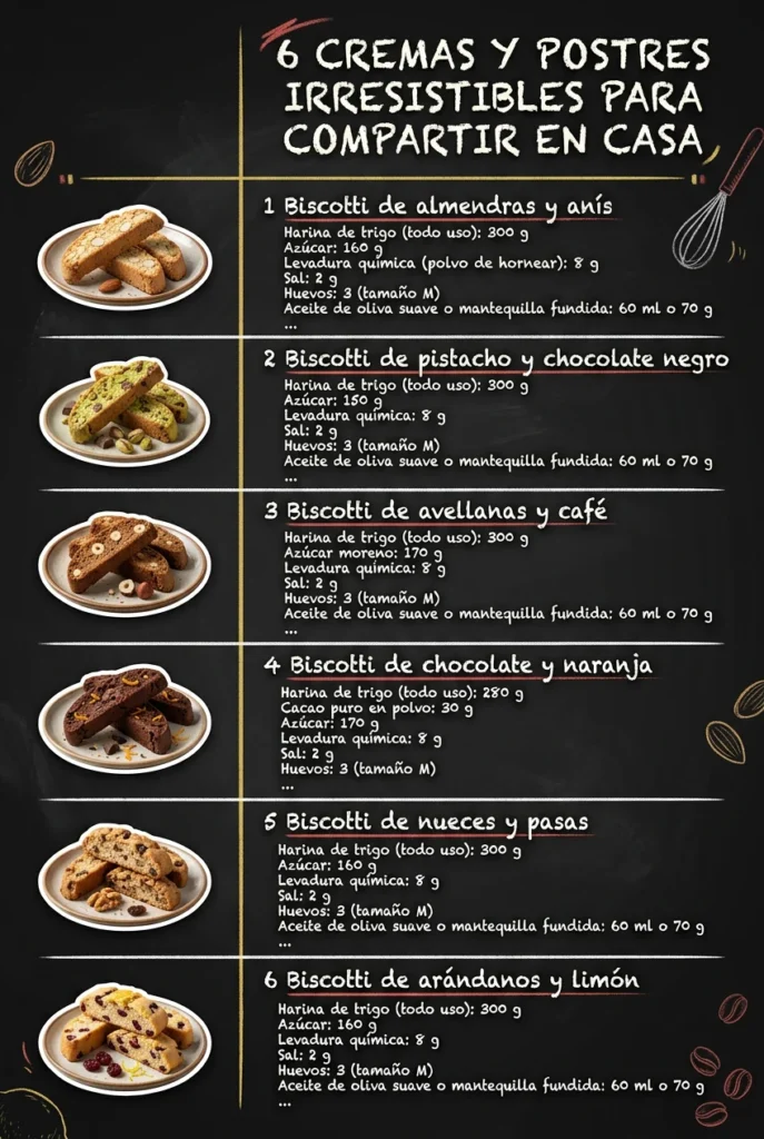 6 Cremas y Postres irresistibles para compartir en casa