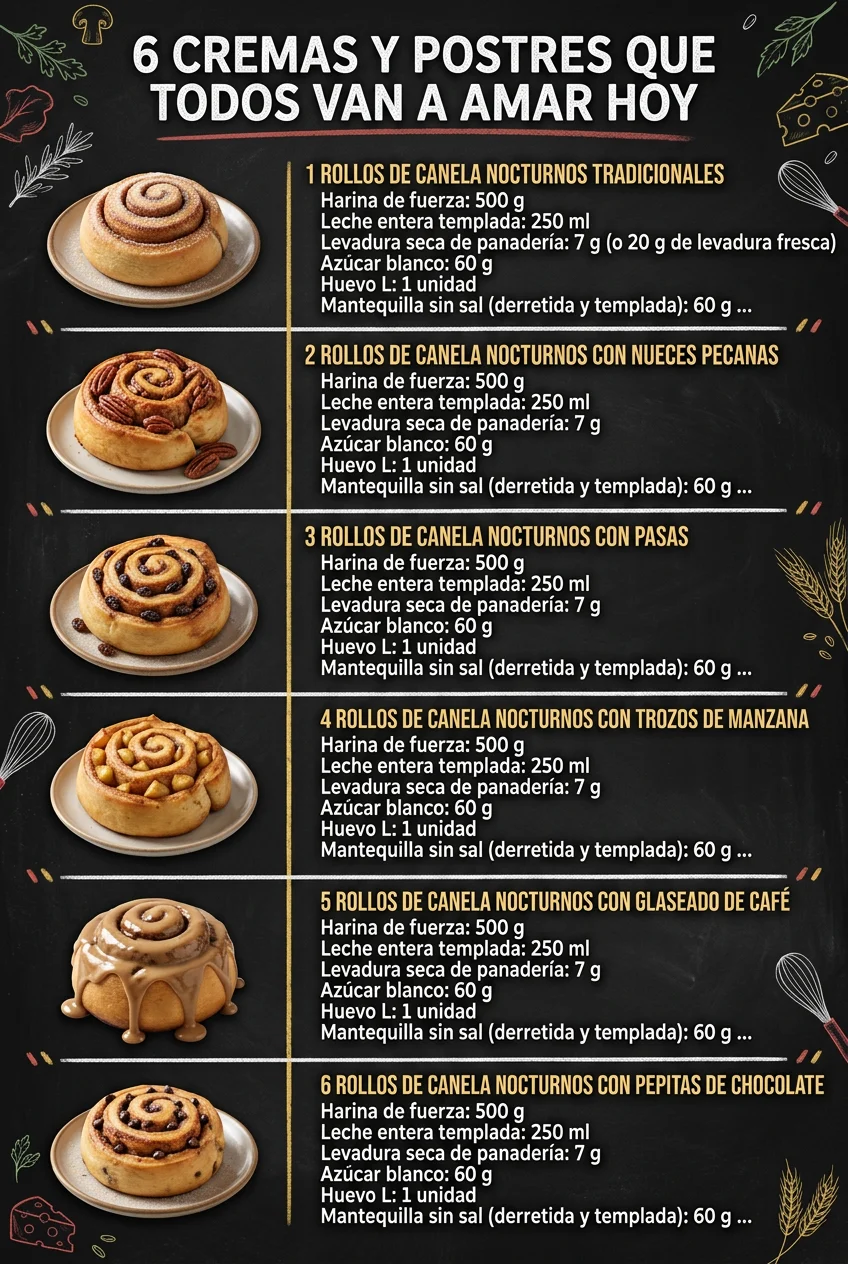 6 Cremas y Postres que todos van a amar hoy