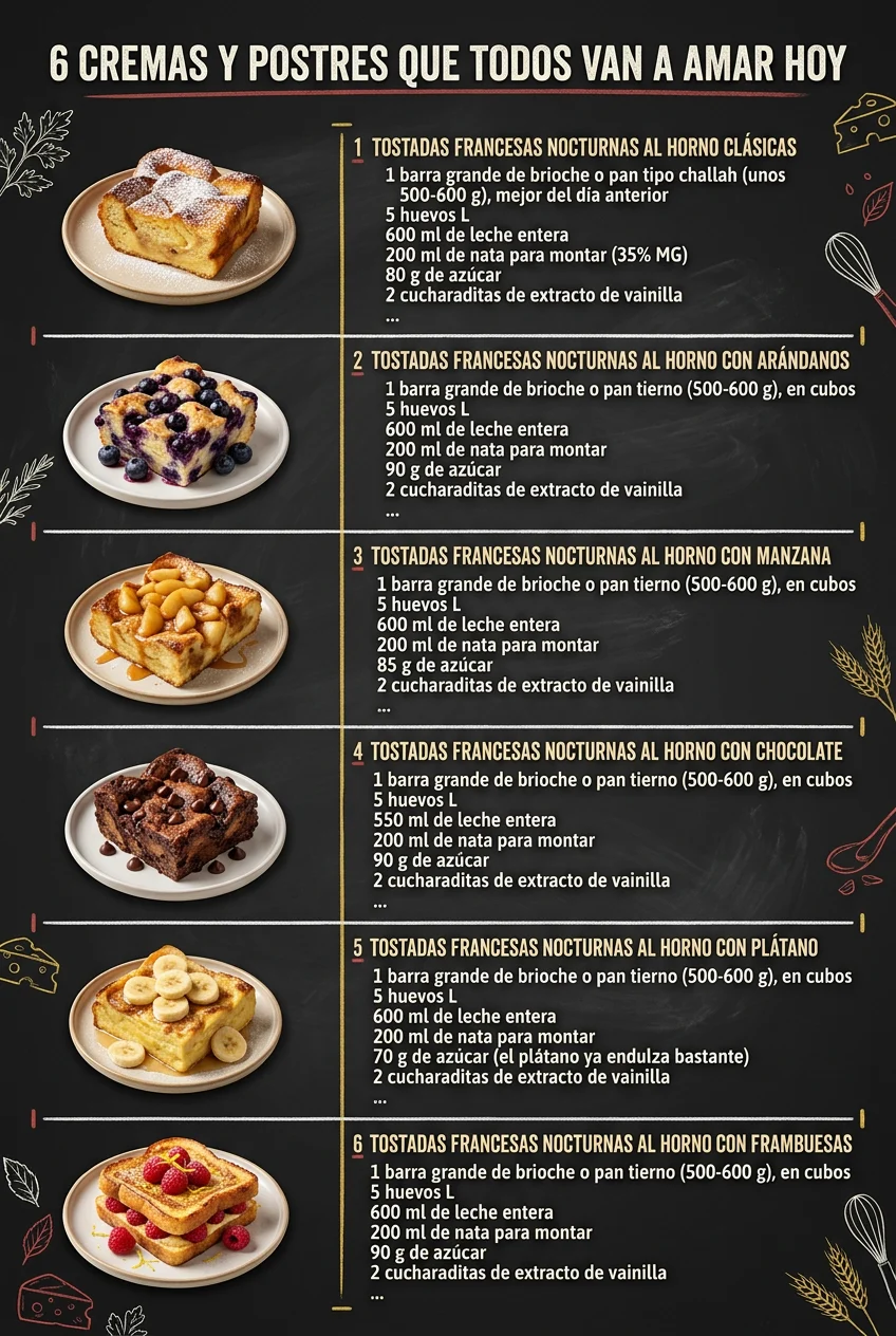 6 Cremas y Postres que todos van a amar hoy