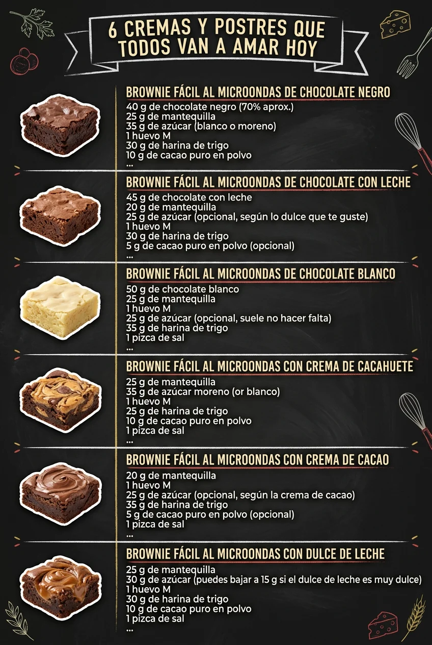 6 Cremas y Postres que todos van a amar hoy