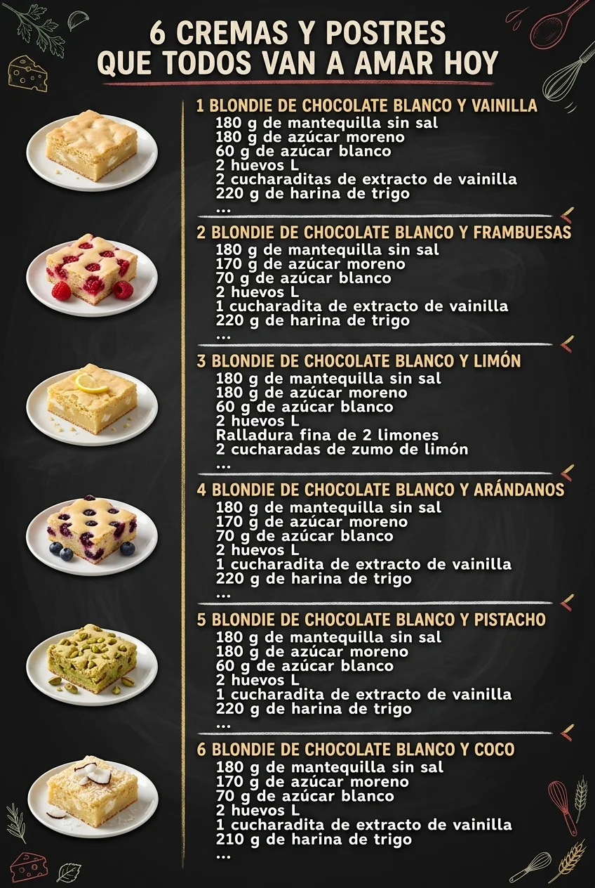 6 Cremas y Postres que todos van a amar hoy