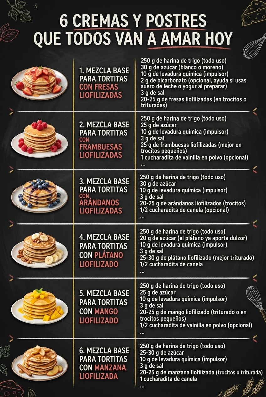 6 Cremas y Postres que todos van a amar hoy