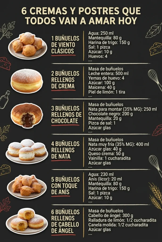 6 Cremas y Postres que todos van a amar hoy