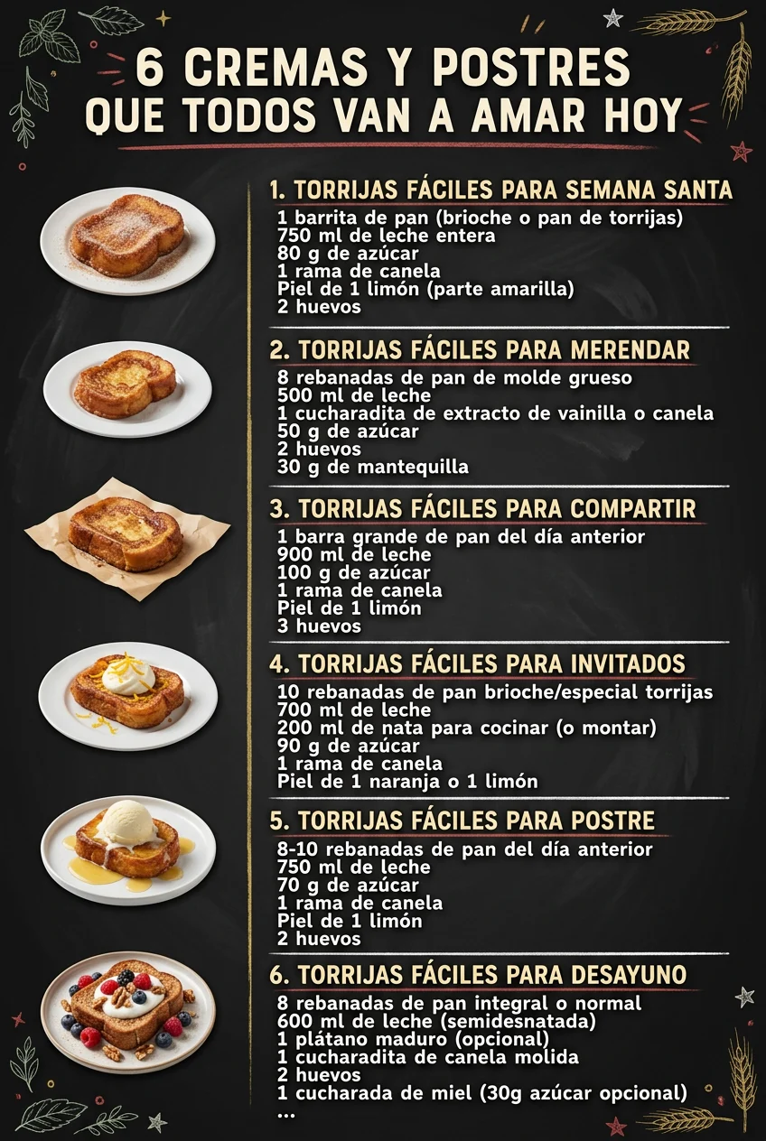 6 Cremas y Postres que todos van a amar hoy