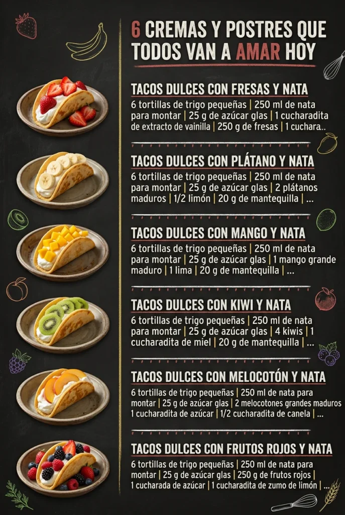 6 Cremas y Postres que todos van a amar hoy