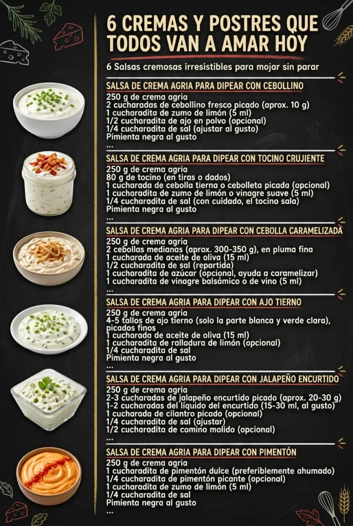 6 Cremas y Postres que todos van a amar hoy