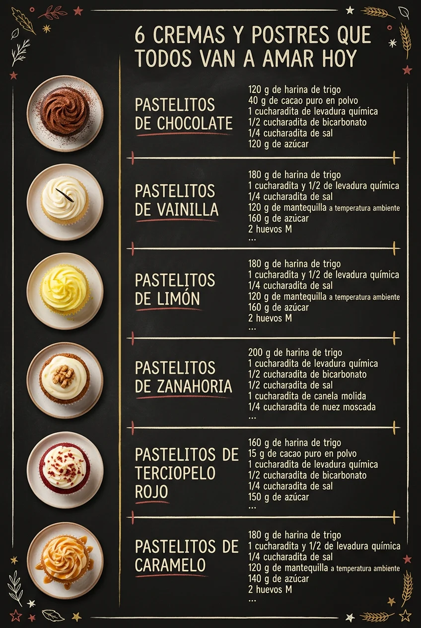 6 Cremas y Postres que todos van a amar hoy