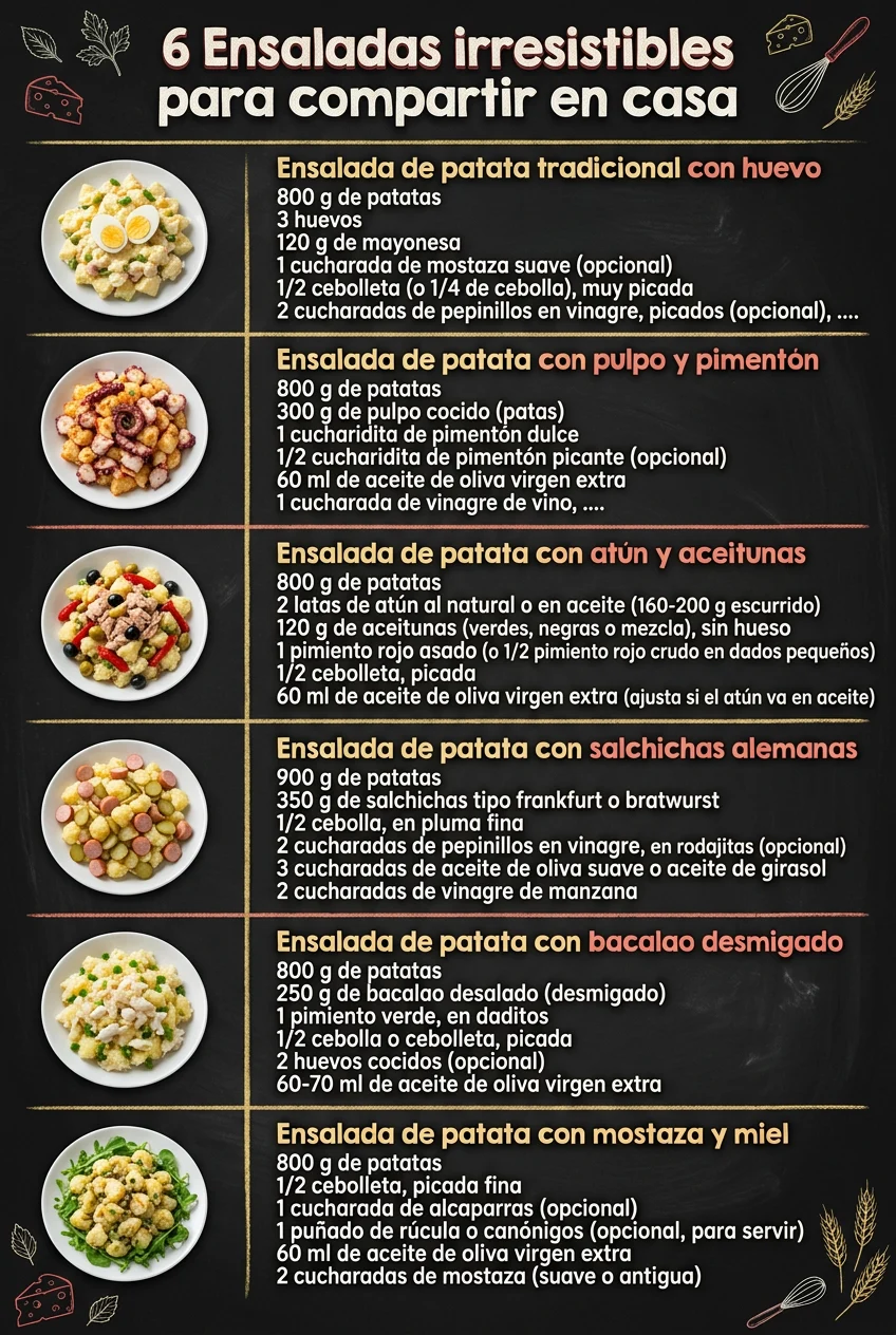 6 Ensaladas irresistibles para compartir en casa