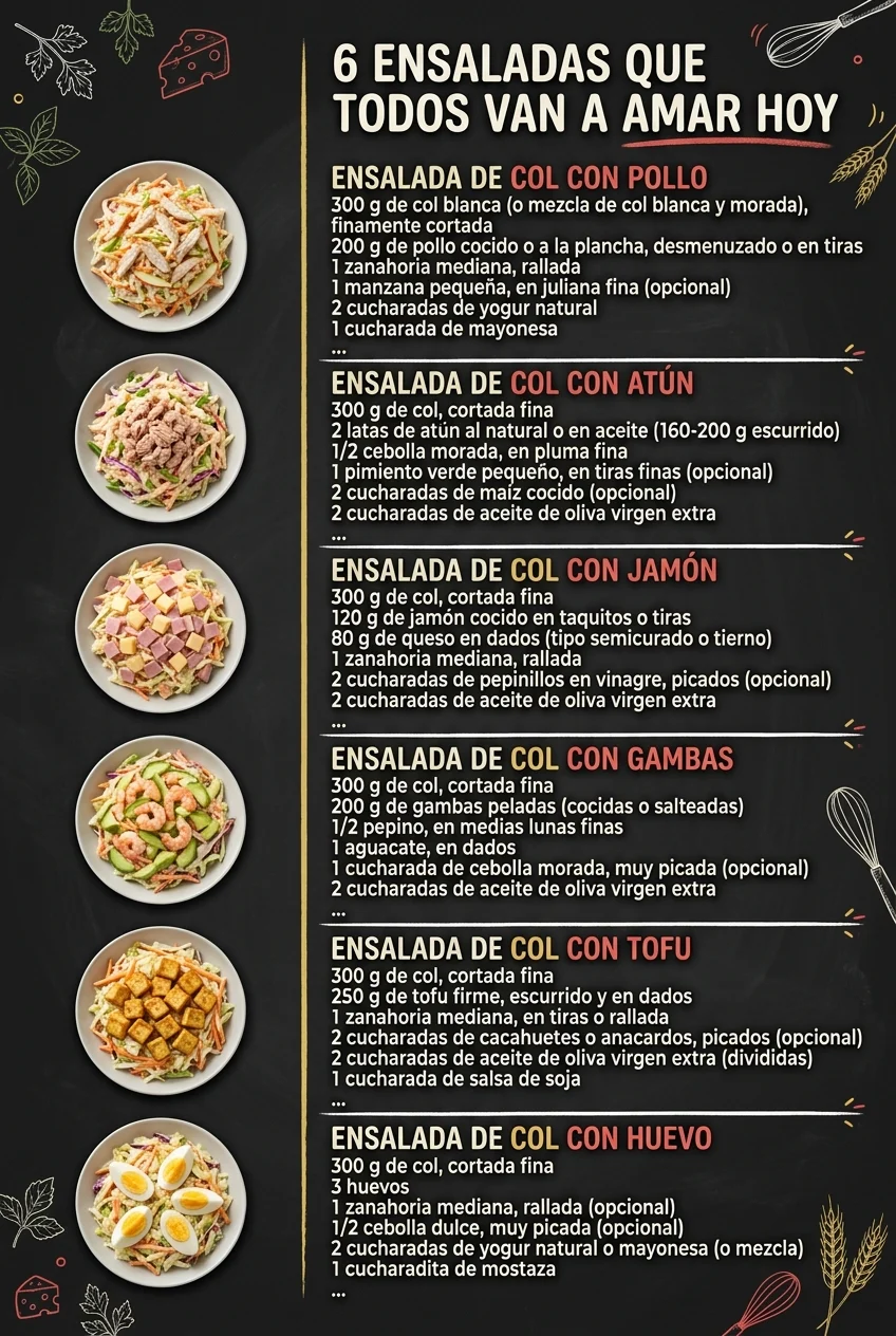 6 Ensaladas que todos van a amar hoy