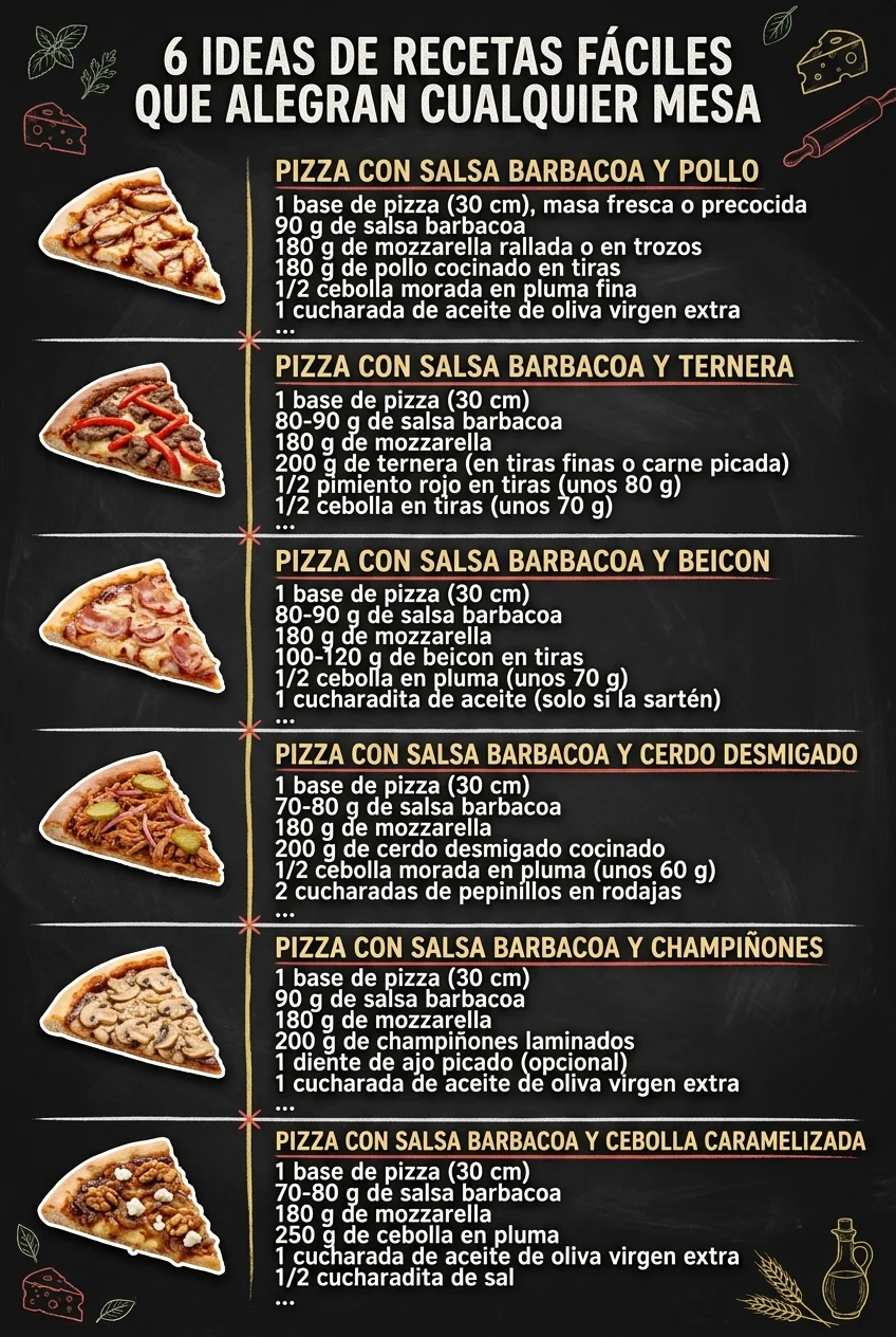 6 Ideas de Recetas faciles que alegran cualquier mesa