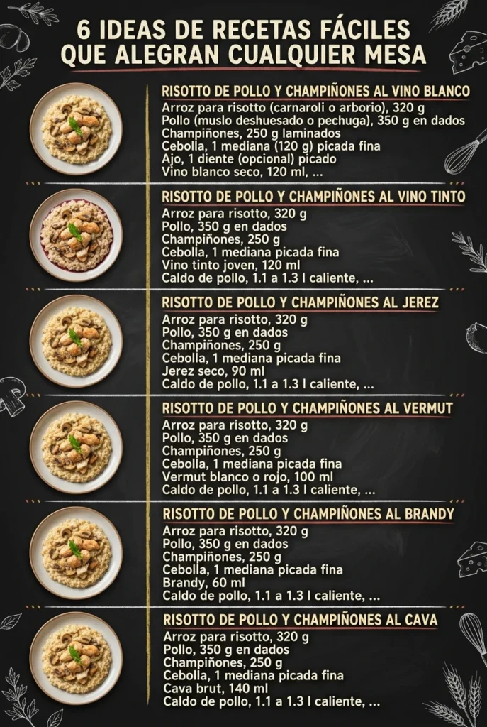 6 Ideas de Recetas faciles que alegran cualquier mesa