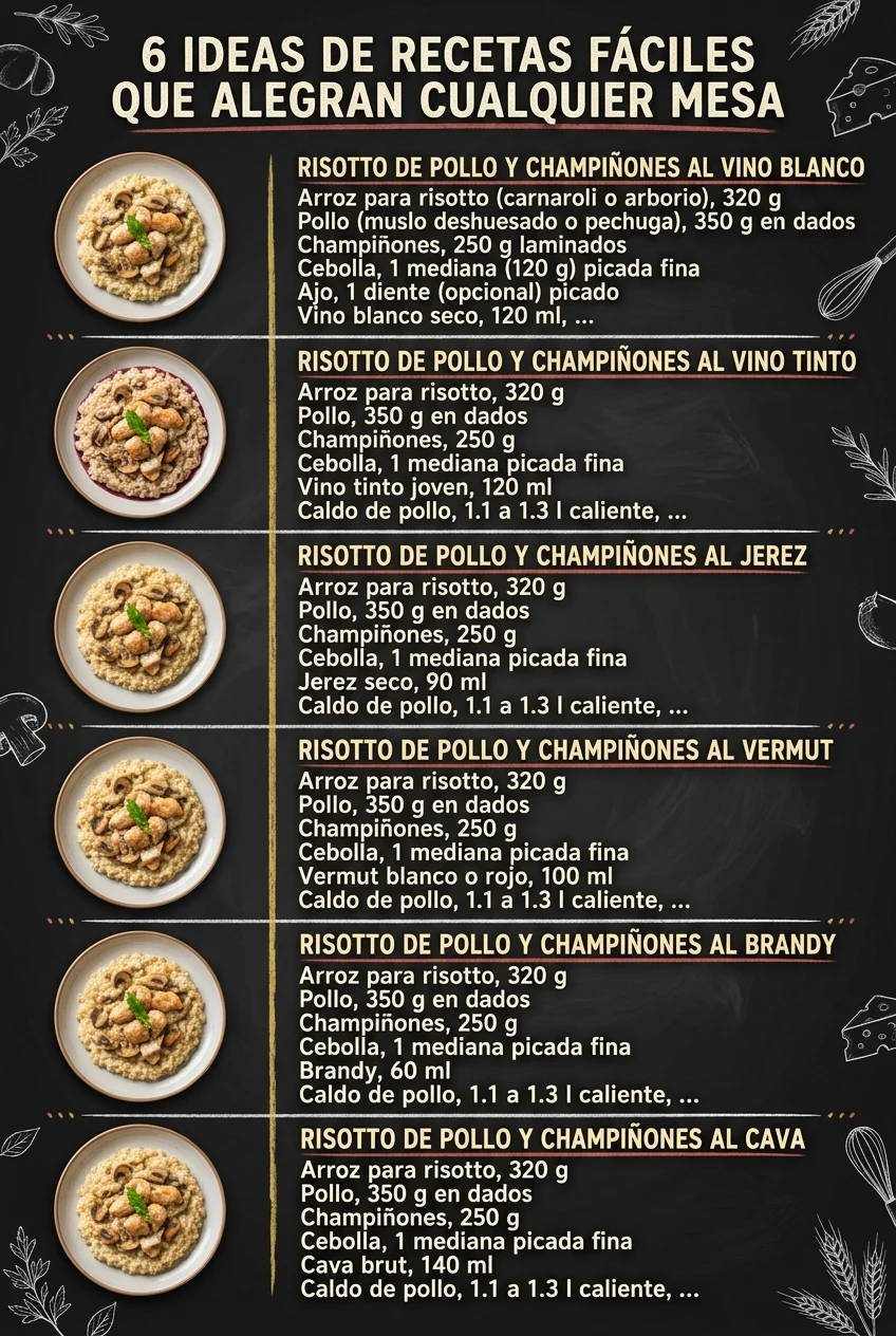 6 Ideas de Recetas faciles que alegran cualquier mesa