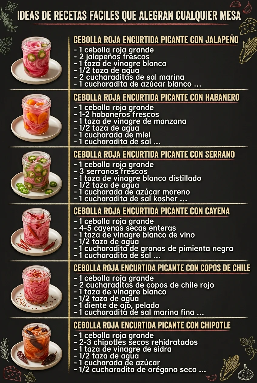 6 Ideas de Recetas faciles que alegran cualquier mesa