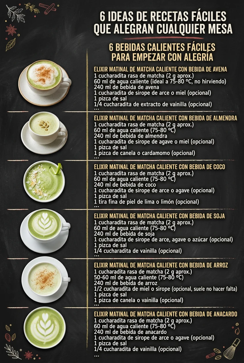6 Ideas de Recetas faciles que alegran cualquier mesa