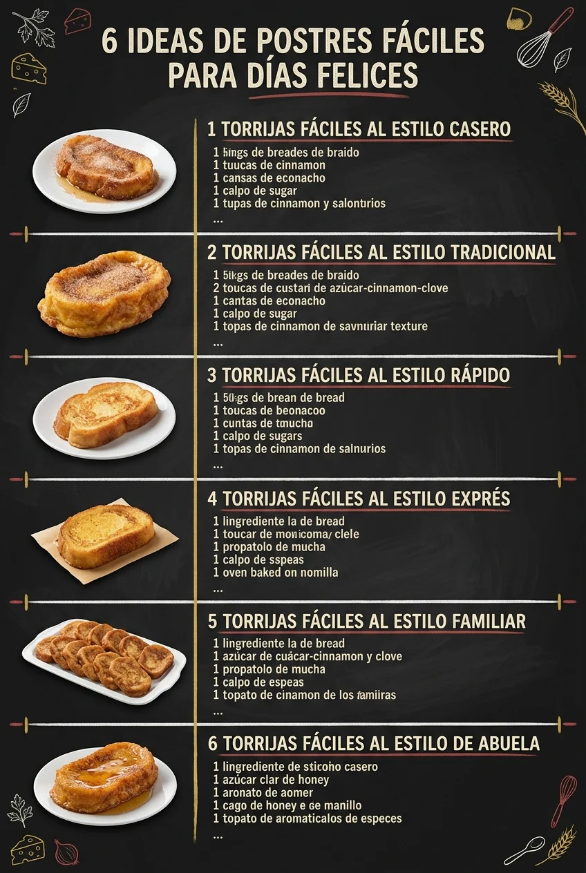6 Ideas de Recetas faciles que alegran cualquier mesa