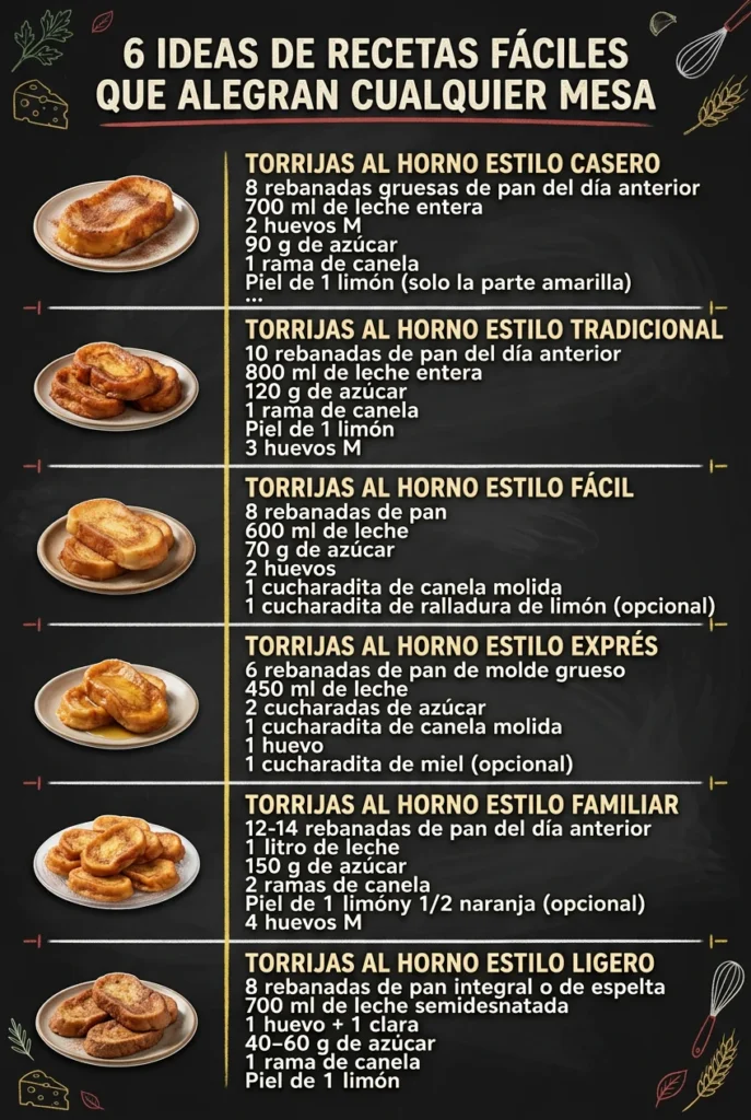 6 Ideas de Recetas faciles que alegran cualquier mesa