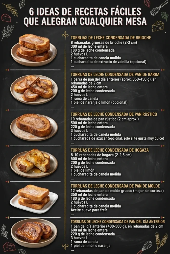 6 Ideas de Recetas faciles que alegran cualquier mesa