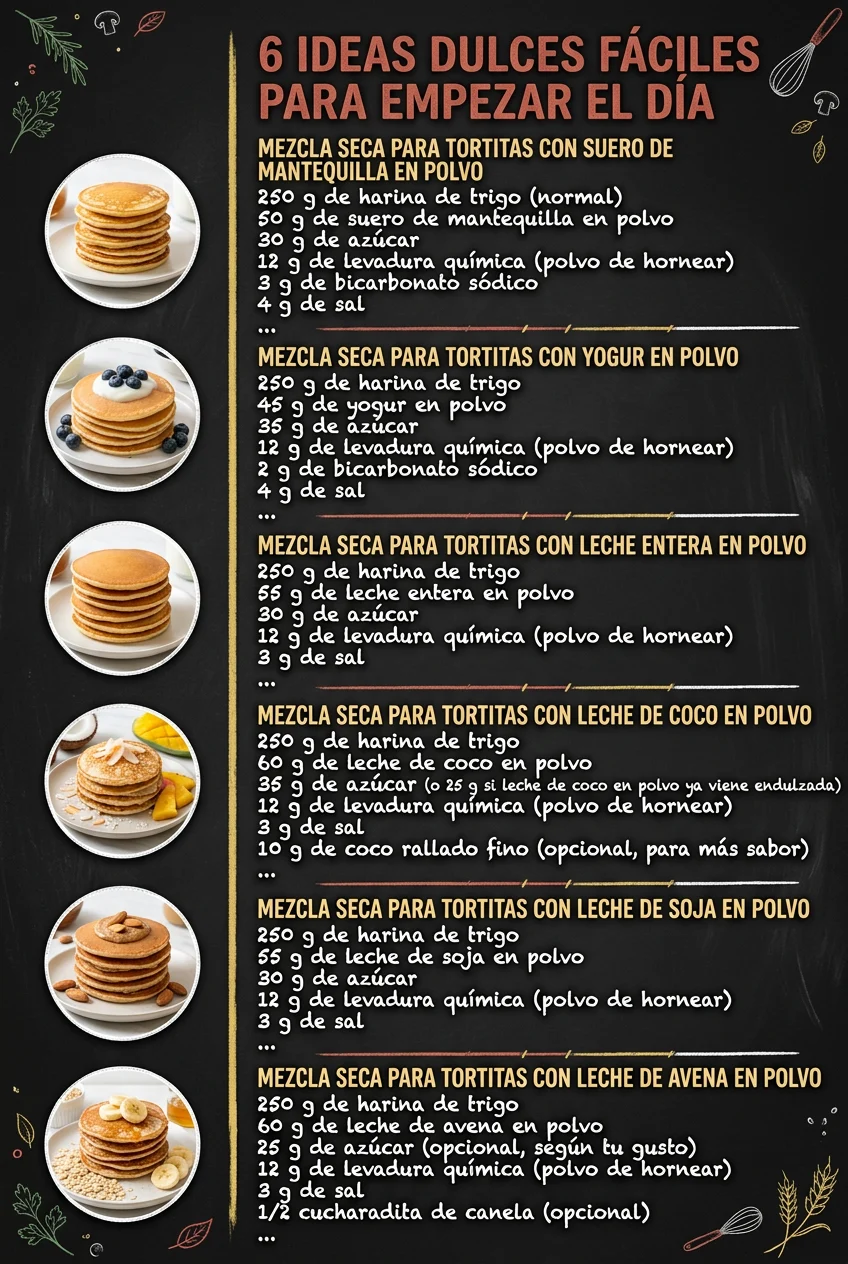 6 Ideas de Recetas faciles que alegran cualquier mesa