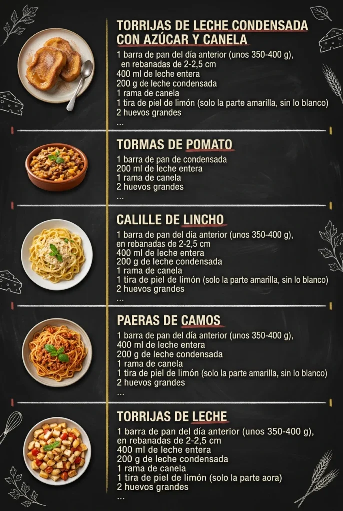 6 Ideas de Recetas faciles que alegran cualquier mesa