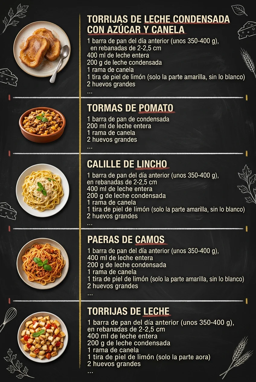 6 Ideas de Recetas faciles que alegran cualquier mesa