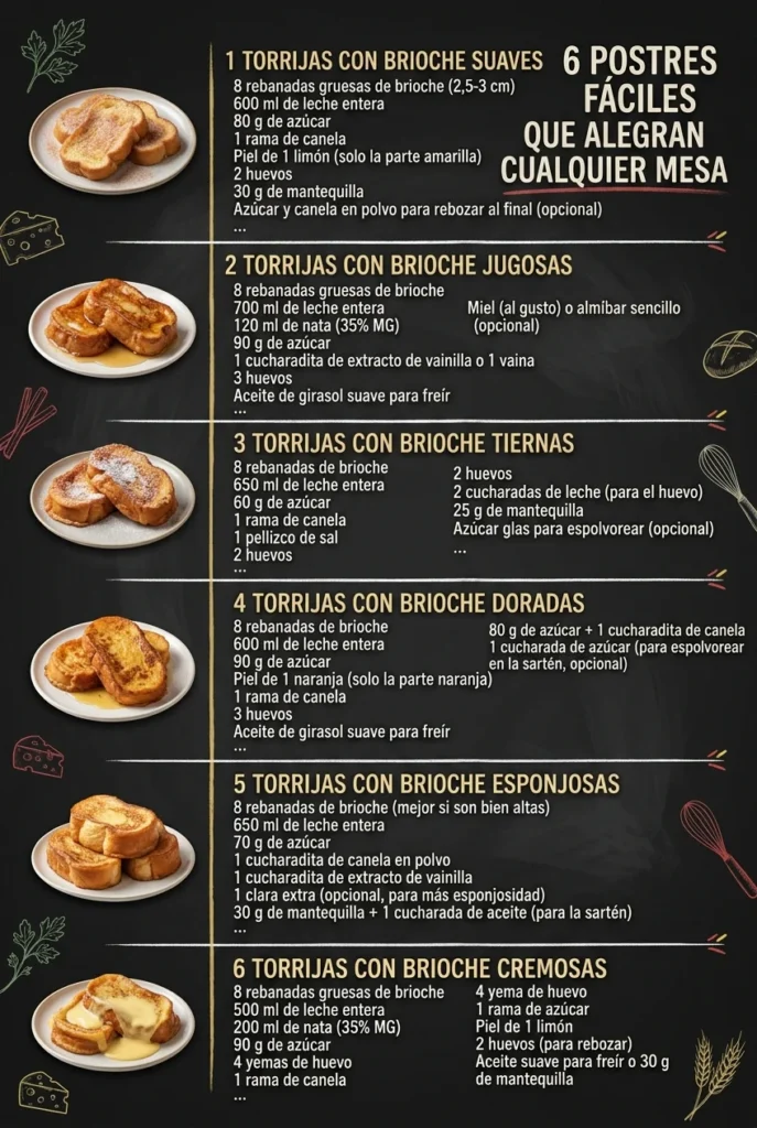 6 Ideas de Recetas faciles que alegran cualquier mesa