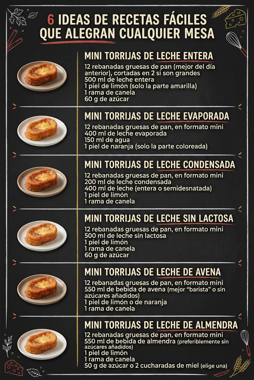 6 Ideas de Recetas faciles que alegran cualquier mesa