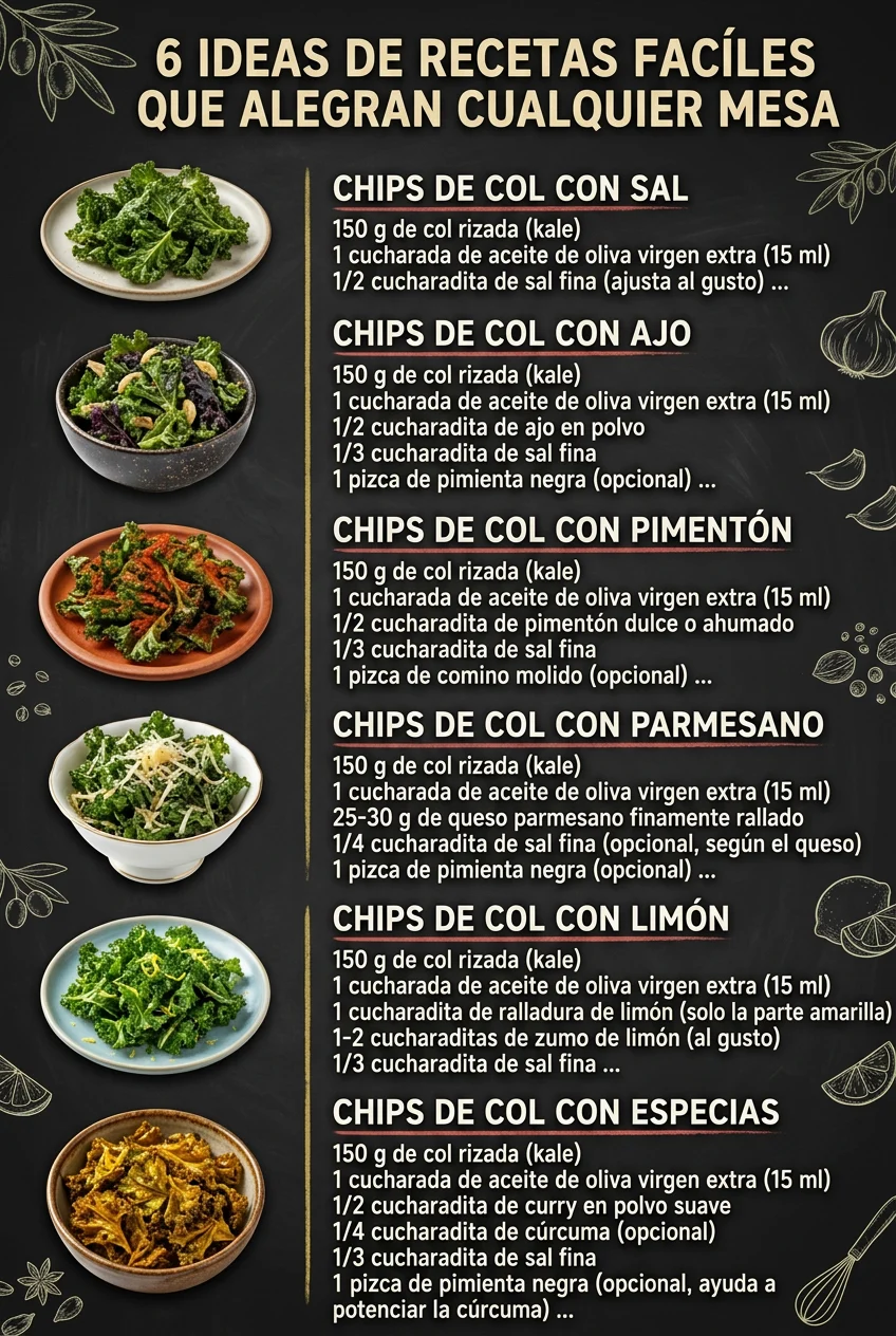 6 Ideas de Recetas faciles que alegran cualquier mesa
