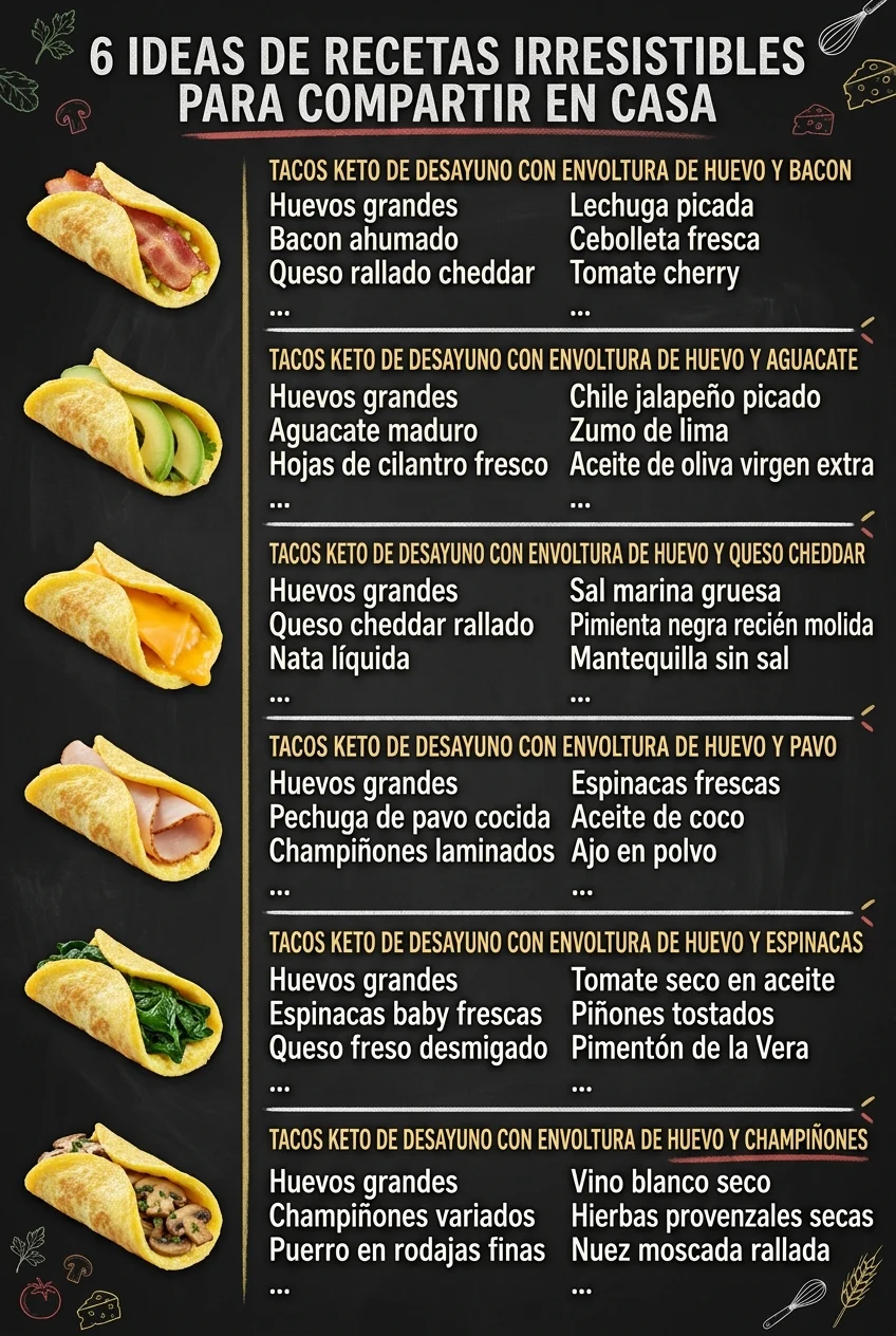 6 Ideas de Recetas irresistibles para compartir en casa