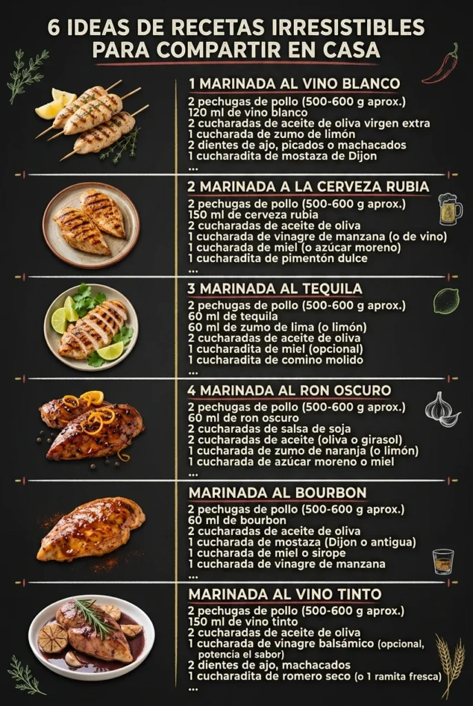 6 Ideas de Recetas irresistibles para compartir en casa