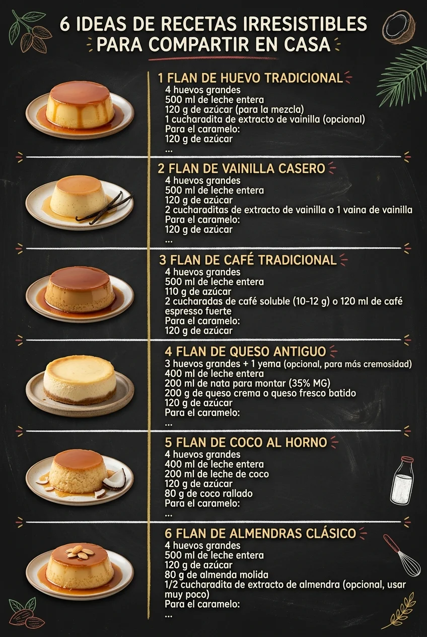 6 Ideas de Recetas irresistibles para compartir en casa