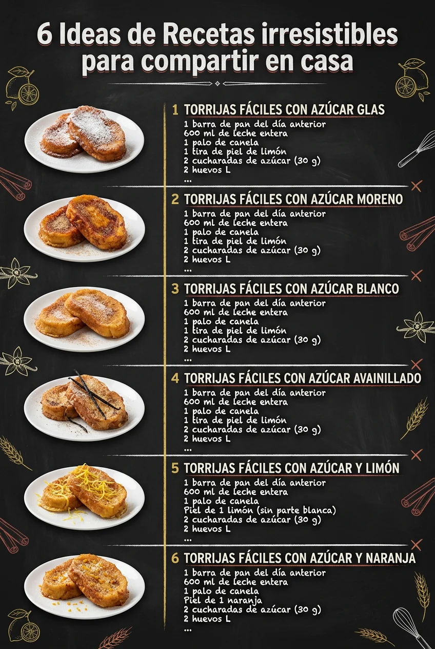 6 Ideas de Recetas irresistibles para compartir en casa