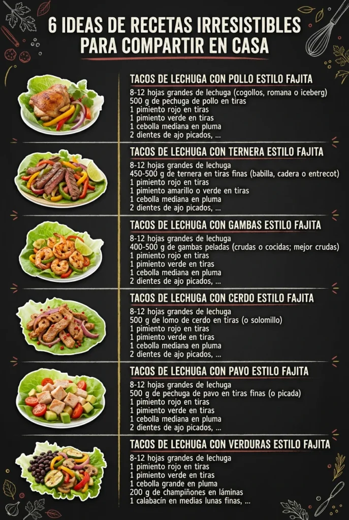 6 Ideas de Recetas irresistibles para compartir en casa