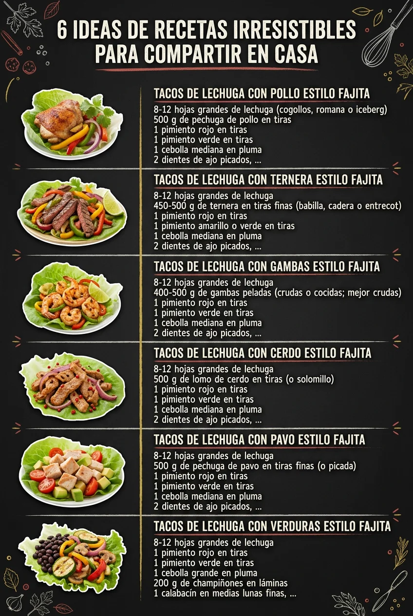 6 Ideas de Recetas irresistibles para compartir en casa