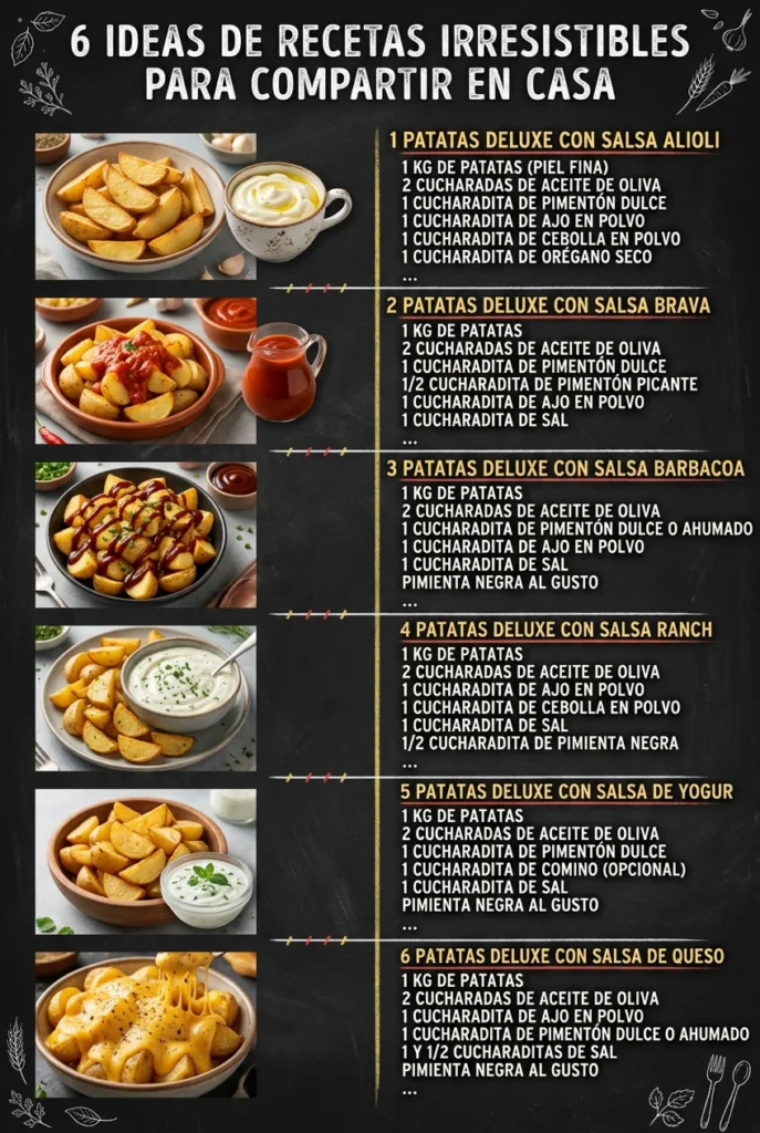 6 Ideas de Recetas irresistibles para compartir en casa