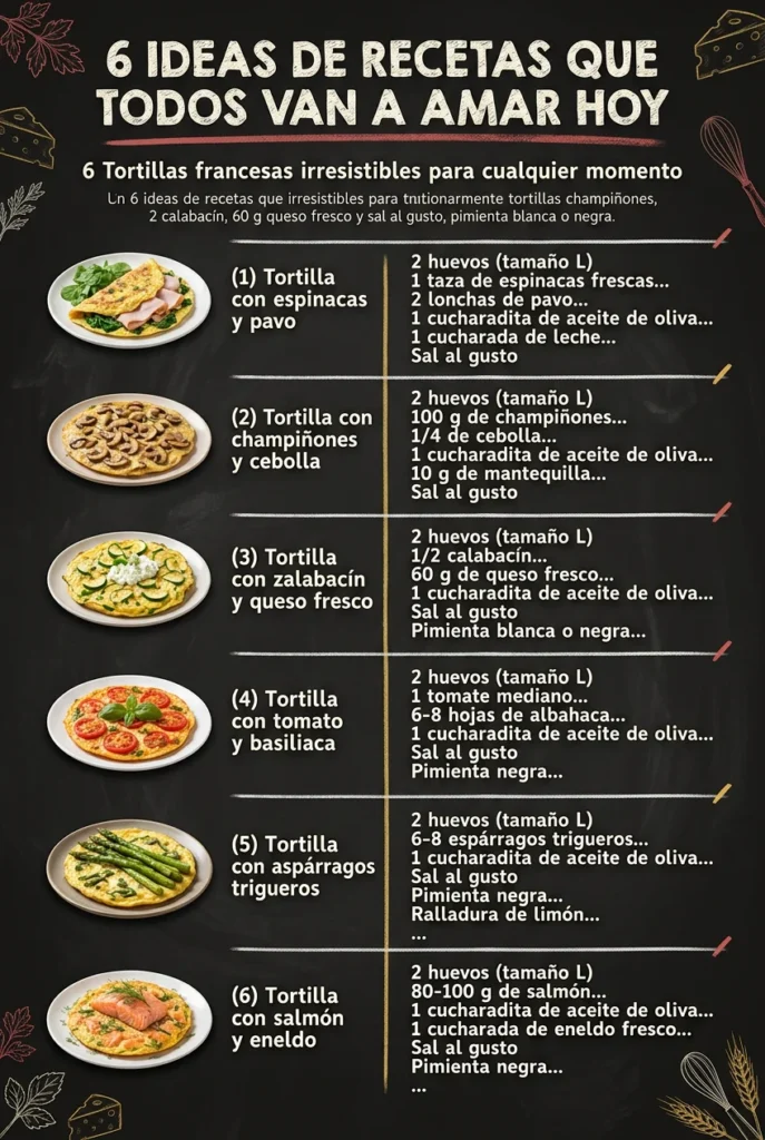 6 Ideas de Recetas que todos van a amar hoy