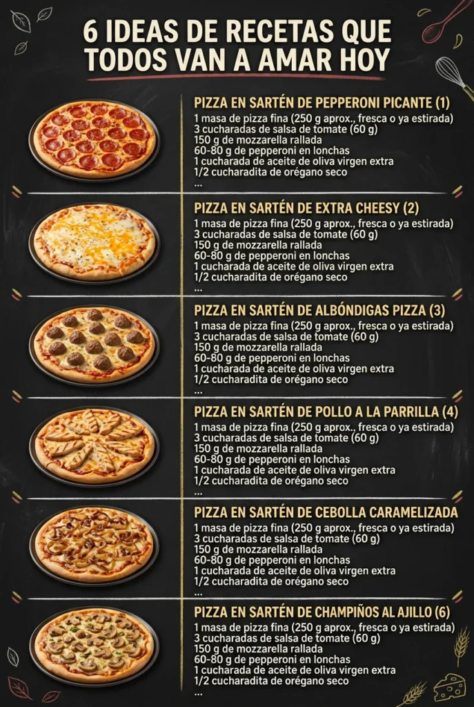 6 Ideas de Recetas que todos van a amar hoy