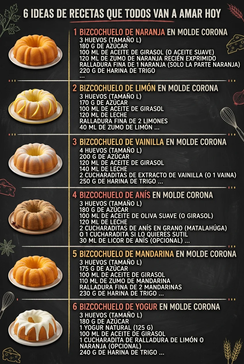 6 Ideas de Recetas que todos van a amar hoy