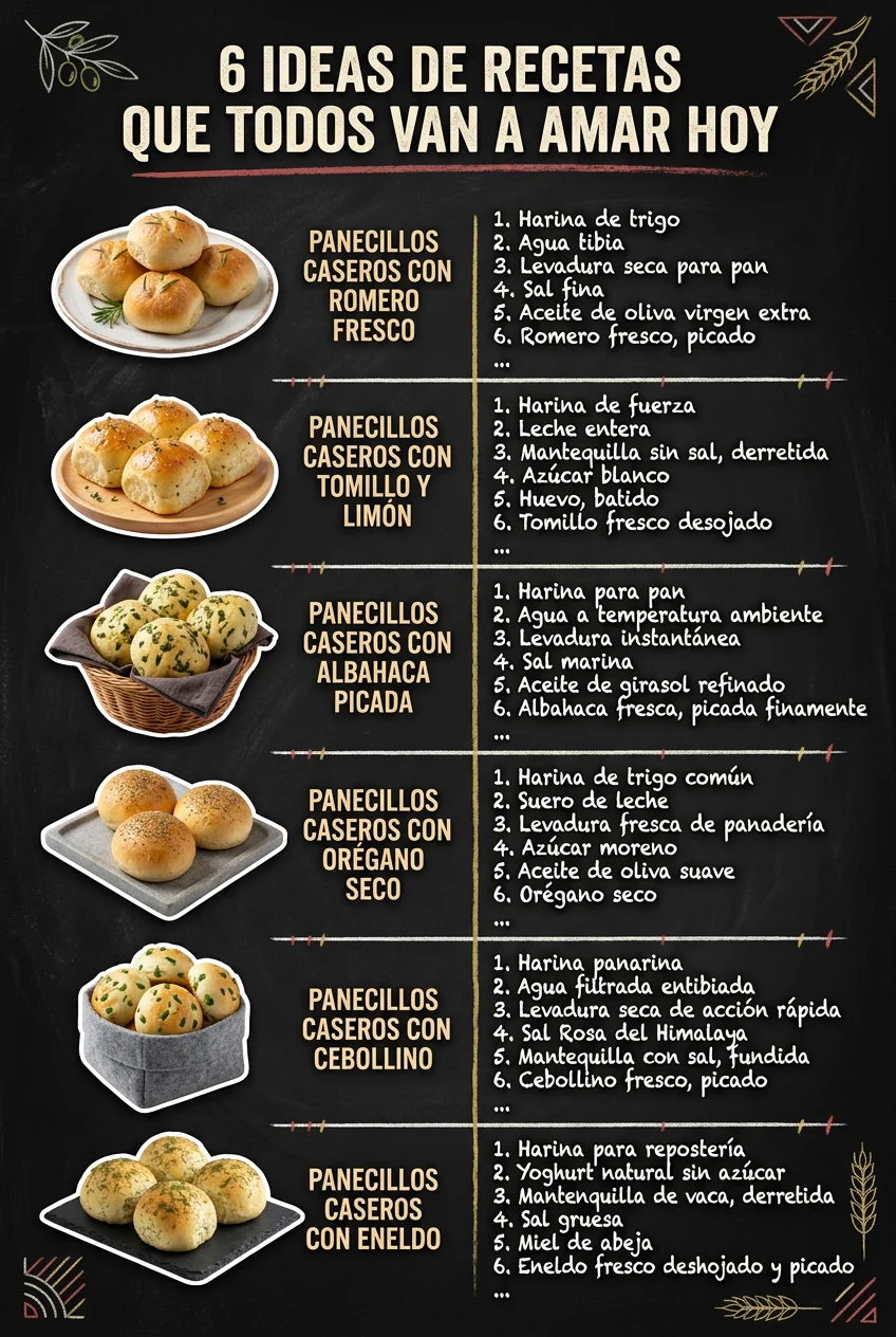 6 Ideas de Recetas que todos van a amar hoy