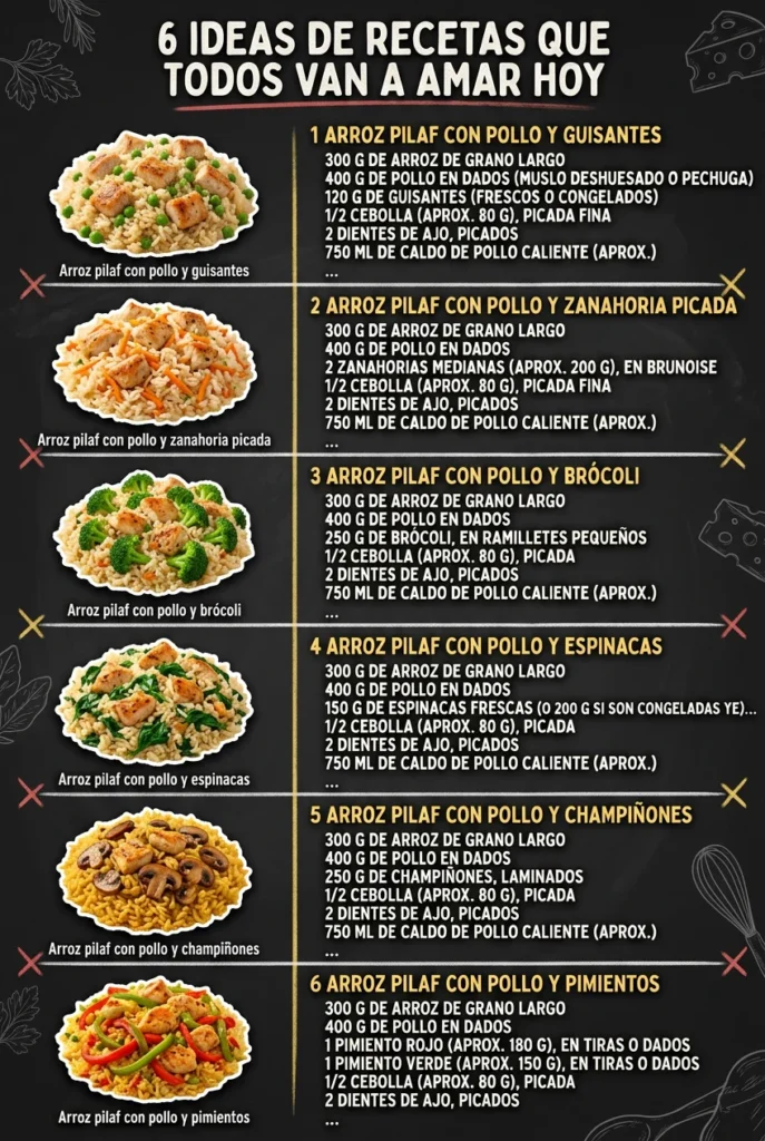 6 Ideas de Recetas que todos van a amar hoy