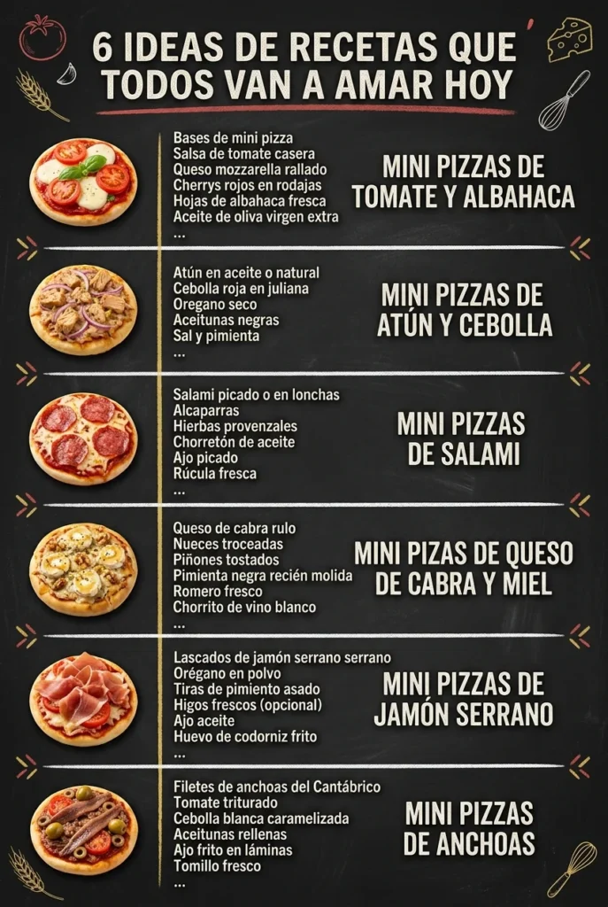 6 Ideas de Recetas que todos van a amar hoy