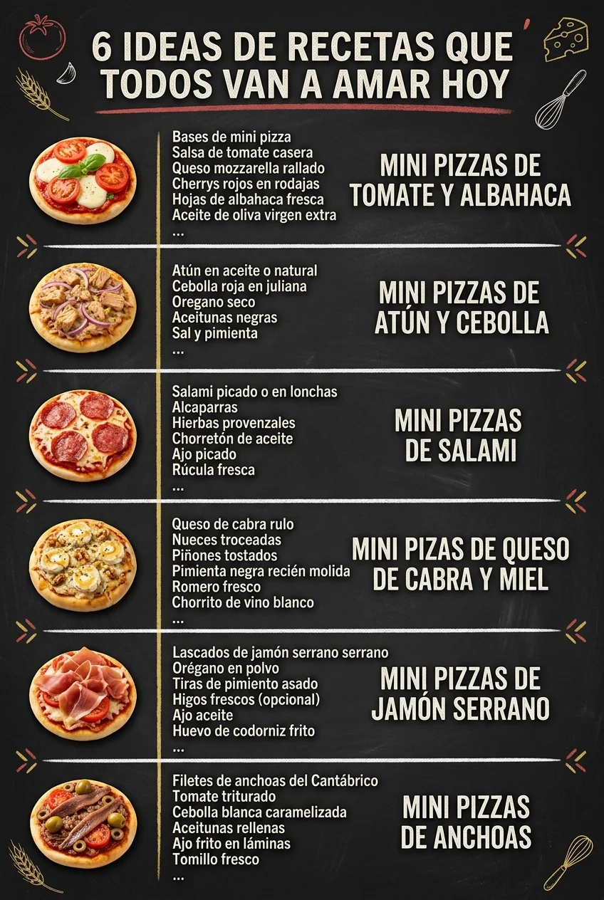 6 Ideas de Recetas que todos van a amar hoy