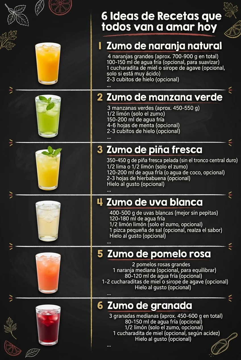 6 Ideas de Recetas que todos van a amar hoy