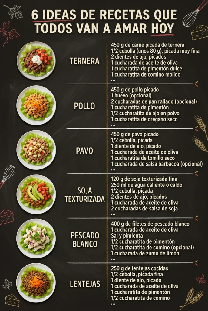 6 Ideas de Recetas que todos van a amar hoy