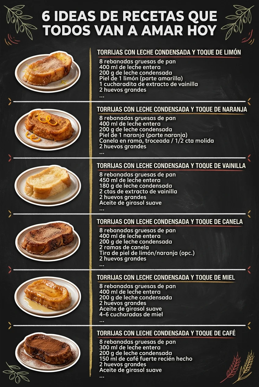 6 Ideas de Recetas que todos van a amar hoy