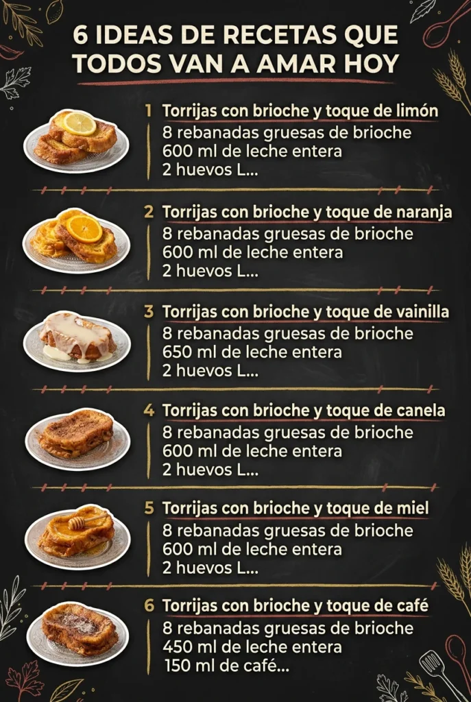 6 Ideas de Recetas que todos van a amar hoy